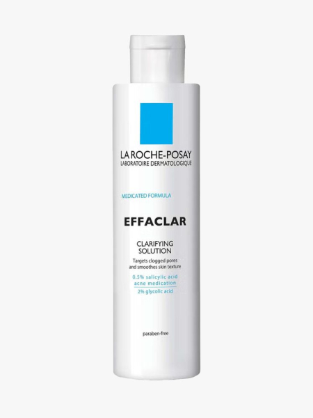 La Roche-Posay Effaclar Clarifying Solution Face Toner in branded component on a light gray background